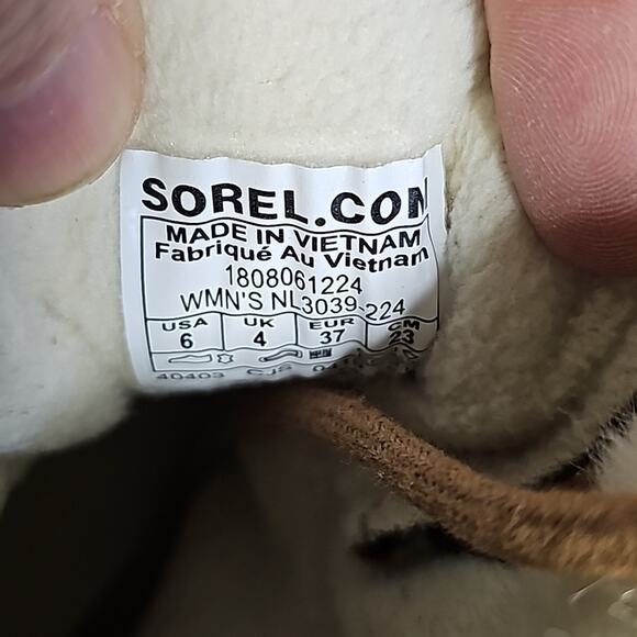 Sorel Explorer Joan Lace Up Waterproof Suede Boots Womens Size 6 NEW - Picture 13 of 14